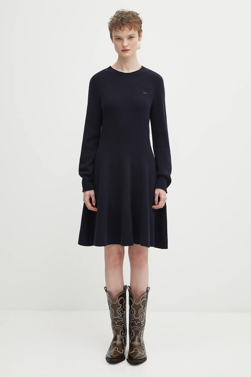 Haljina Lacoste Lacoste Mini Dress Tamnoplava | EF4161