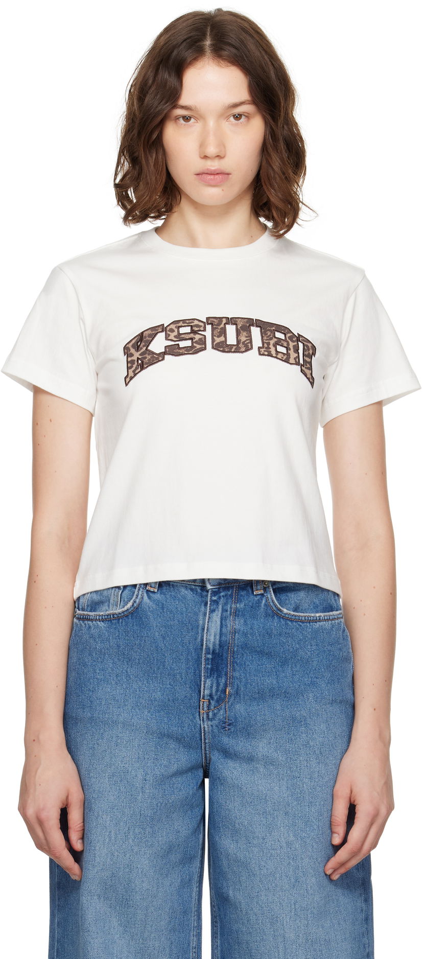 Majica kratkih rukava Ksubi Ksubi Leo Shrunken Short Sleeve T-Shirt Bijela | WPF25TE002