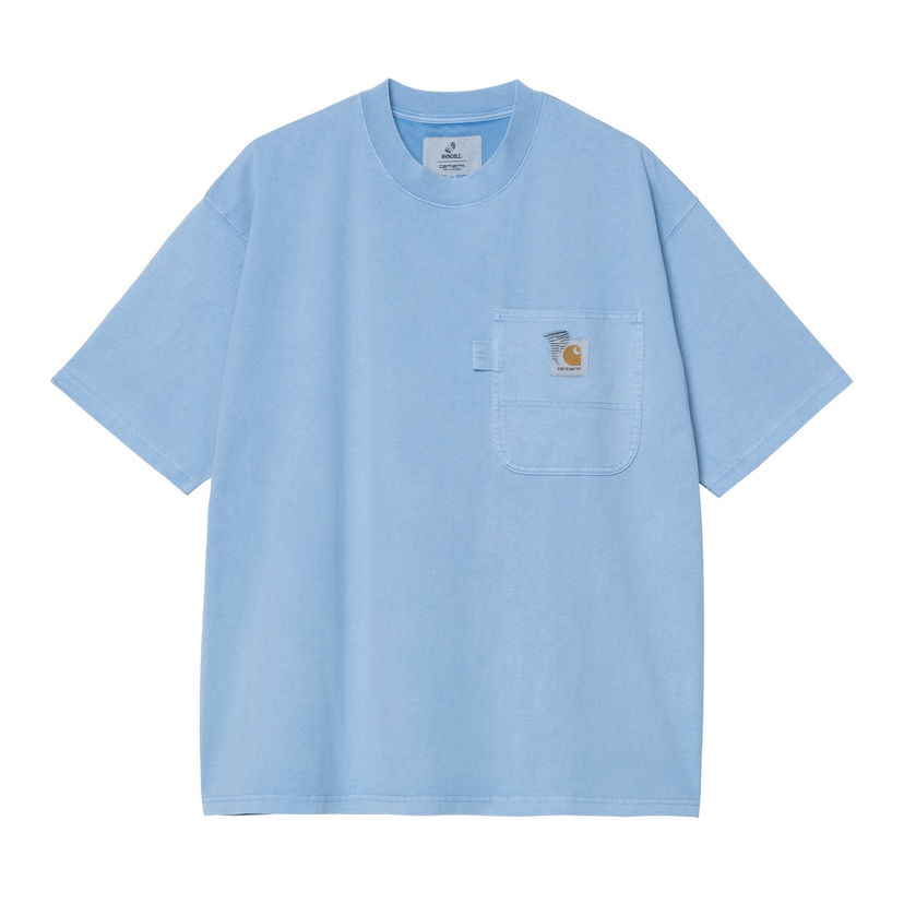 Majica kratkih rukava Carhartt WIP Pigment Dyed Pocket T-Shirt Plava | A242063_9