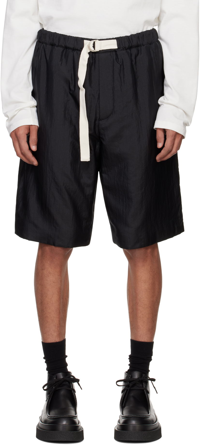 Kratke hlače Jil Sander Jil Sander Drawstring Shorts Crna | J47KA0271_J70003
