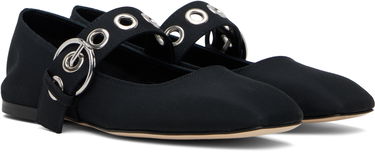 Njega cipela Aeyde Aeyde Uma Eyelet Mary-Jane Ballerina Flats Crna | A11-FL-RKLS08FL159-SS25-800-069, 3