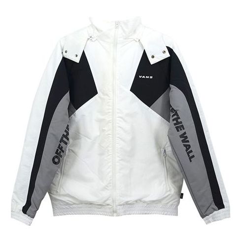 Vjetrovka Vans Contrast Stitching Hooded Jacket Bijela | VN0A49K2YB2