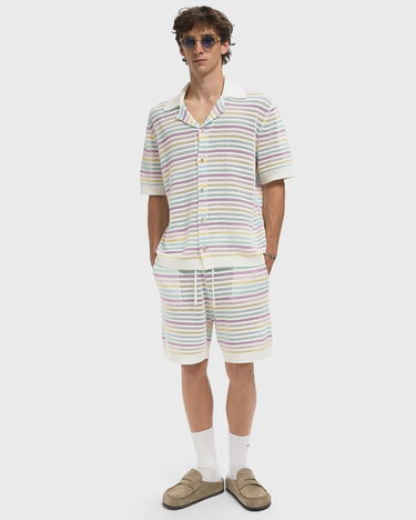 Kratke hlače Casablanca Rainbow Crochet Knit Shorts Višebojno | M-AW25-KW-1098-01, 1
