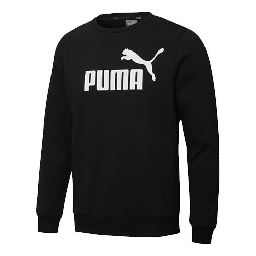 Džemper Puma Essentials Fleece Crewneck Sweatshirt Crna | 586936-01