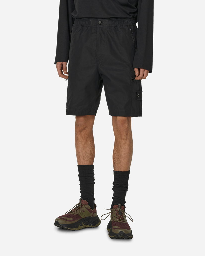 Kratke hlače Stone Island Ghost Piece Cargo Shorts Crna | 8015L07F1 V0029