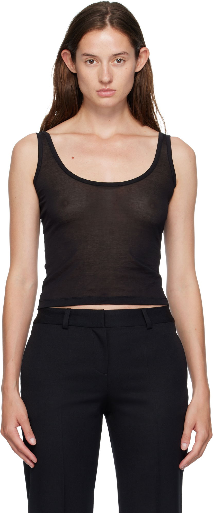 Majica bez rukava OUR LEGACY OUR LEGACY Blade Sheer Tank Top Crna | W4256BB