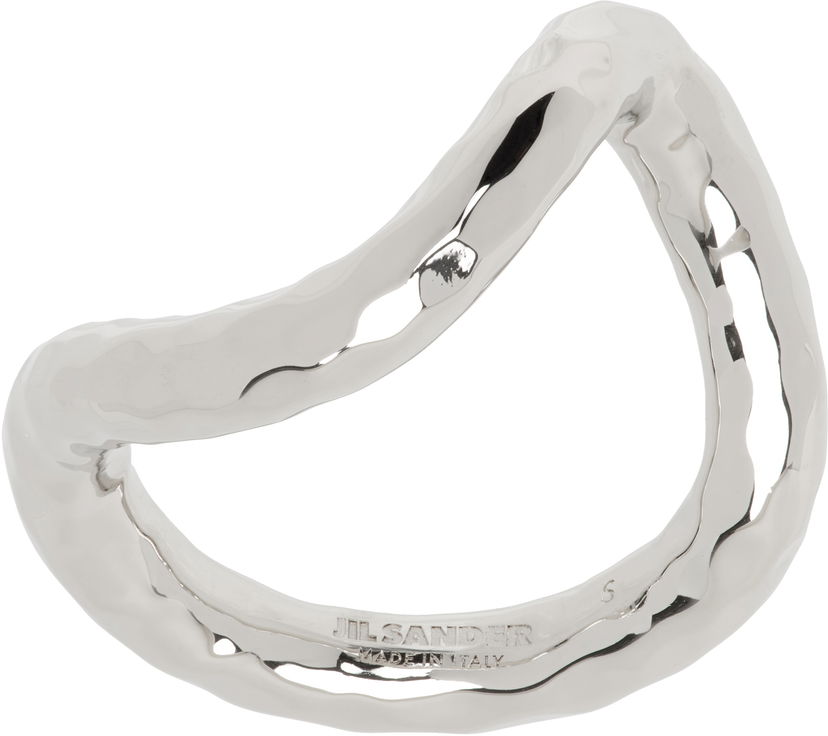 Prsten Jil Sander Jil Sander Hammered Ring Metalik | J30UQ0039_P6959