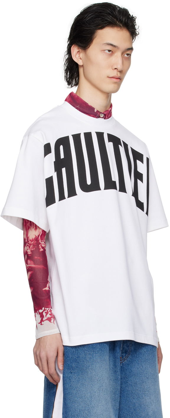 Majica kratkih rukava Jean Paul Gaultier Jean Paul Gaultier 'The Large Gaultier' T-Shirt Bijela | 24/25-U-TS065I-J055-0100, 1