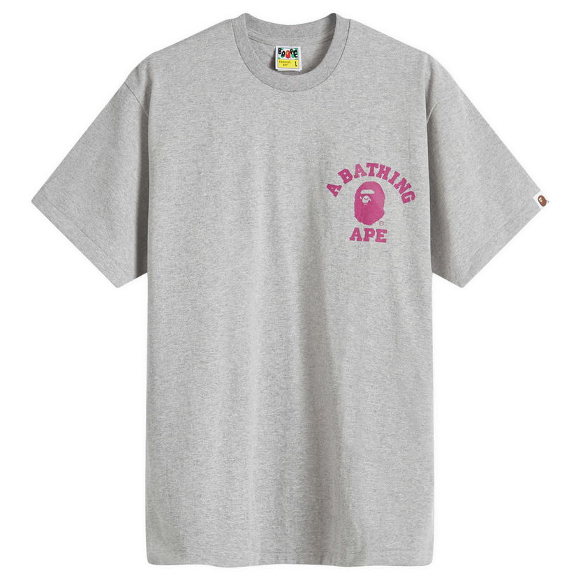 Majica kratkih rukava BAPE A Bathing Ape Colour Camo College ATS T-Shirt Siva | 001TEK301022M-GRY