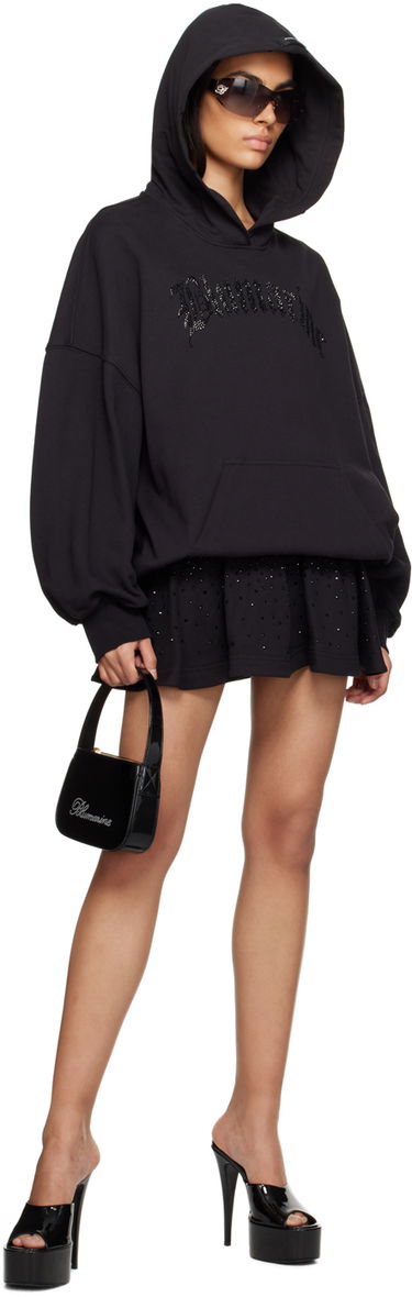 Suknja Blumarine Rhinestone Decorated Mini Skirt Crna | P322F016A, 3