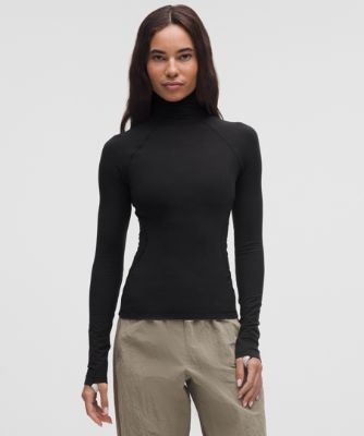 Džemper lululemon Wool-Blend Turtleneck Base Layer Crna | prod20001527, 6