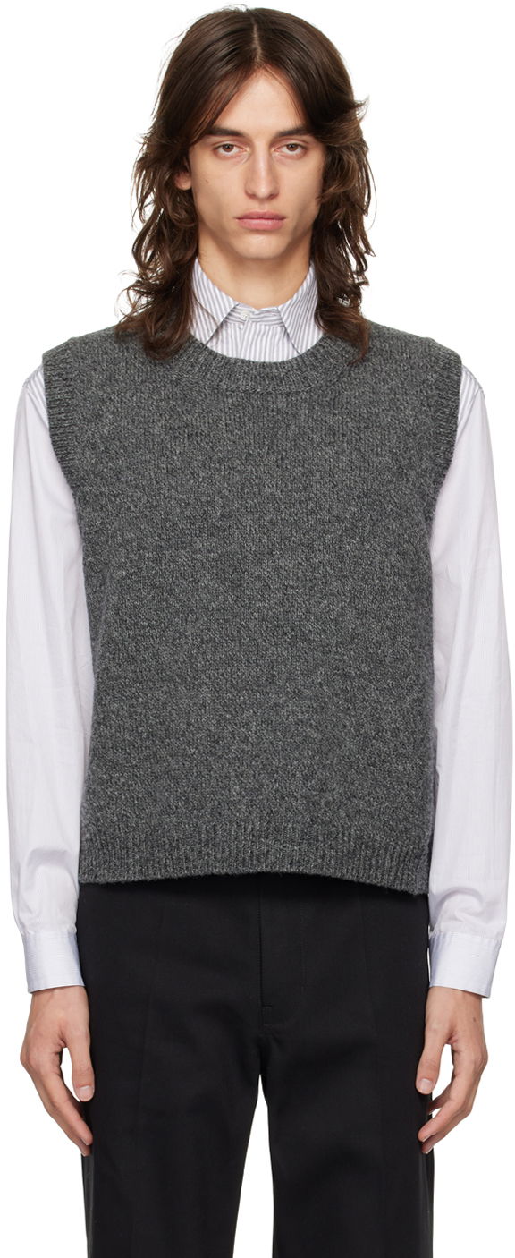 Dukserice Maison Margiela Gray Crewneck Vest Siva | S50FB0104 M13059