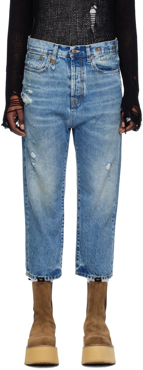 Jeans R13 R13 Tailored Drop Jeans Plava | R13W6452-969A