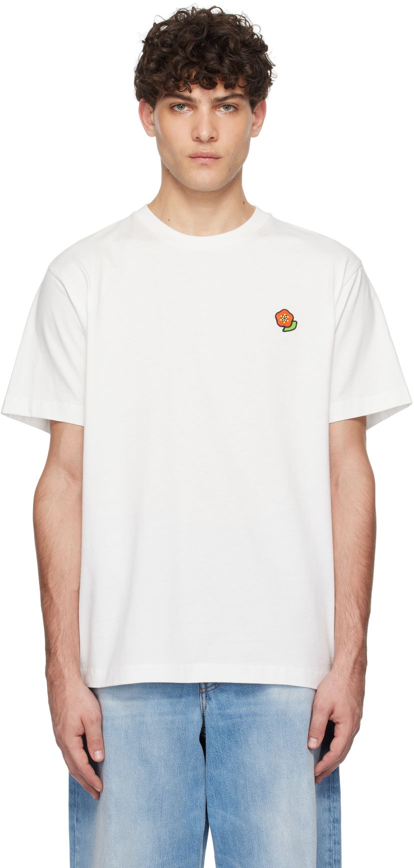 Majica kratkih rukava KENZO Pop Embroidered T-Shirt Bijela | FF55TS5284SG