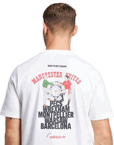 Majica kratkih rukava adidas Performance Manchester United '91 T-Shirt Bijela | JC9389, 3