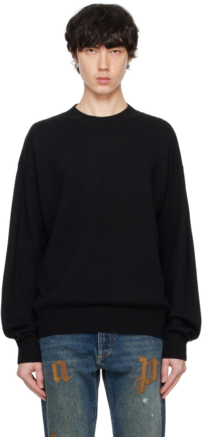 Džemper Palm Angels Sweater Crna | PMHE054F24KNI0021003