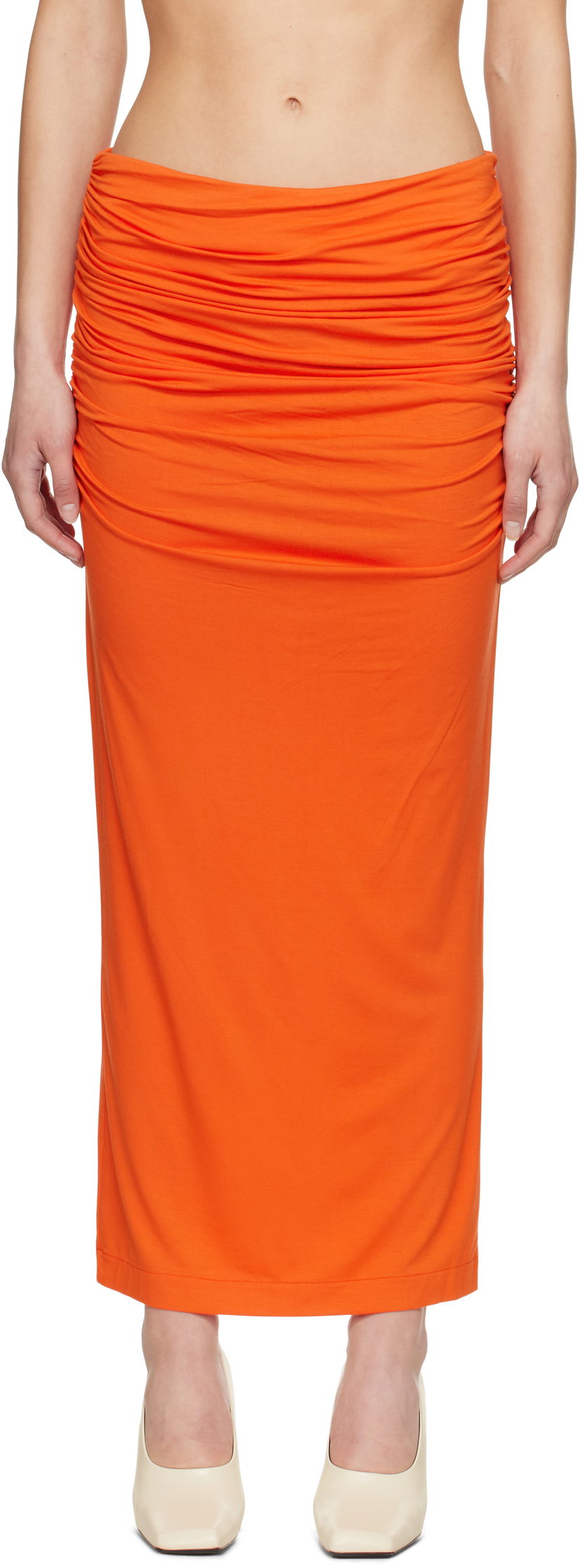 Suknja Entire Studios Entire Studios Surge Maxi Skirt Narančasta | ESW-S25-7011-KO