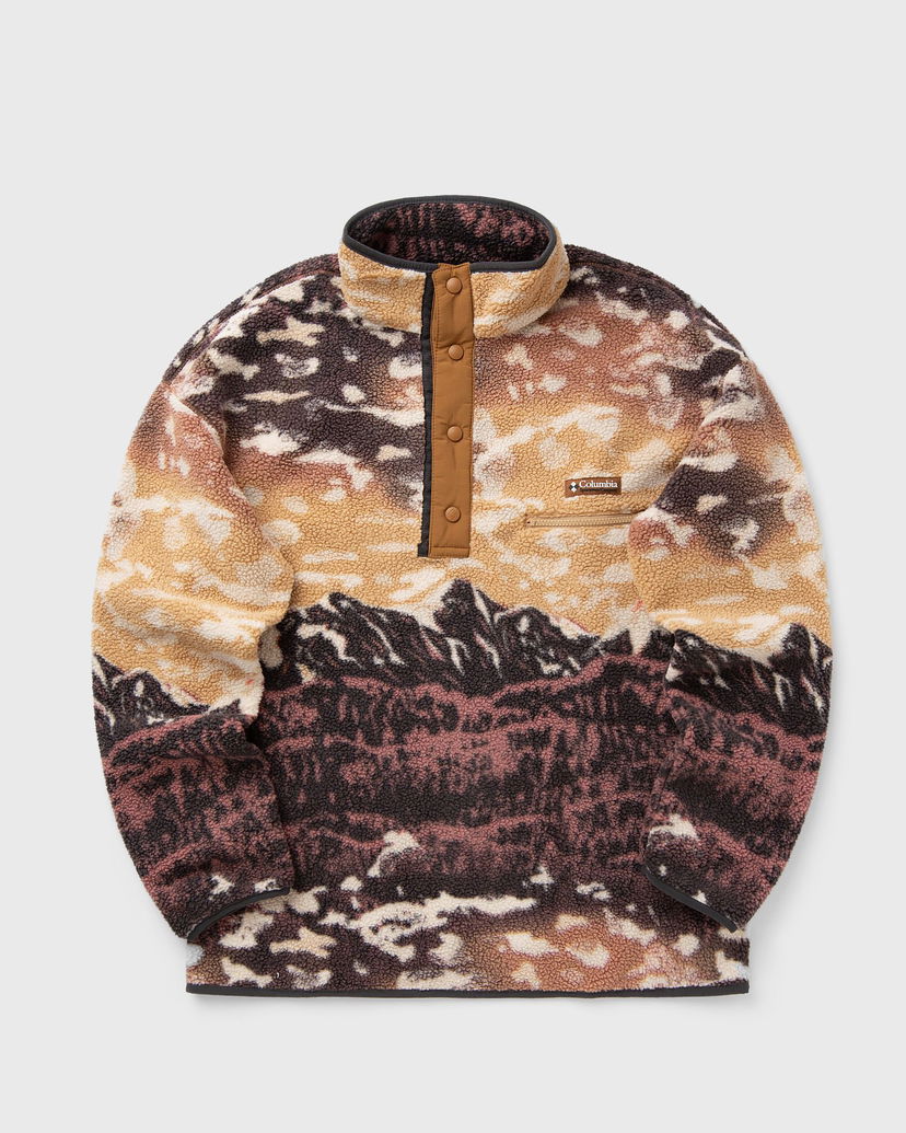 Džemper Columbia Helvetia II Printed Half Snap Fleece Pullover Smeđa | 2098461225