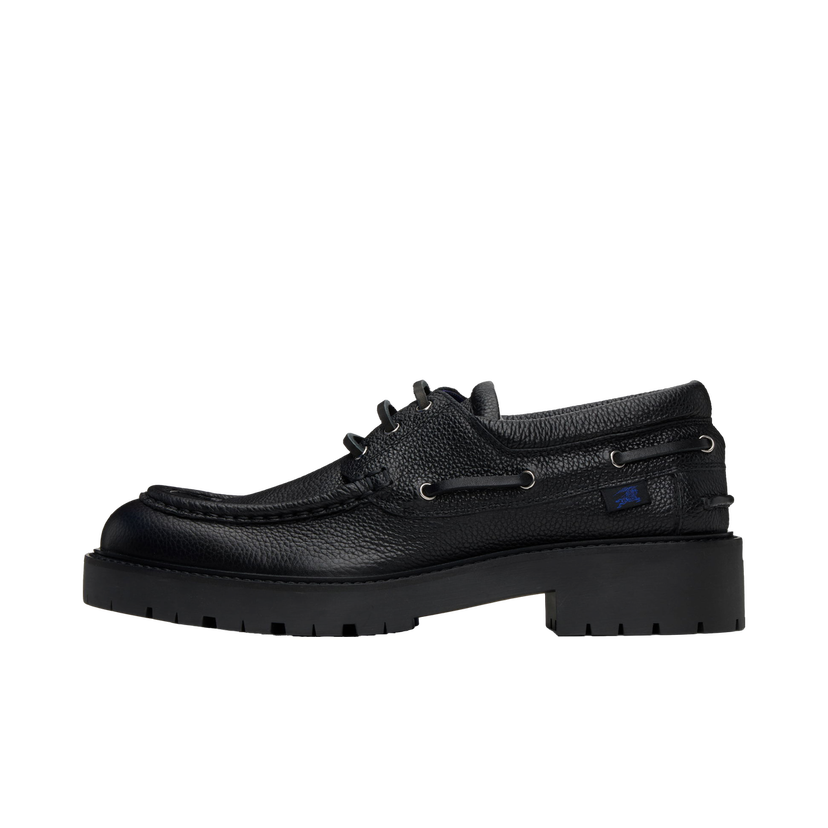 Tenisice i cipele Burberry Leather Raft Shoes Crna | 8101539