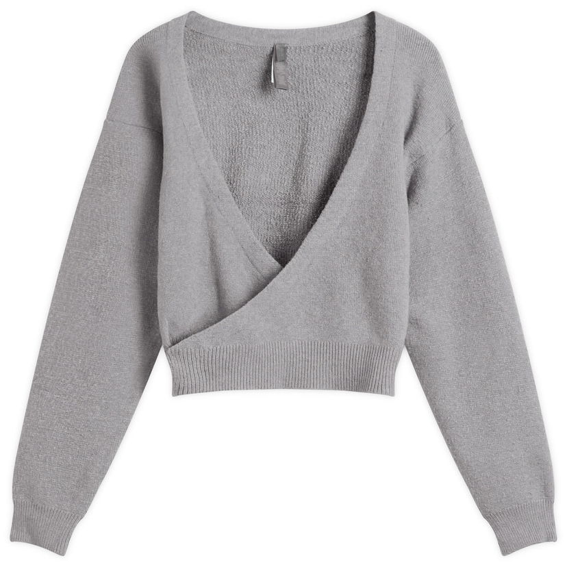 Džemper SKIMS Textured Knit Crop Cardigan Siva | LS-LST-9922W-DHG