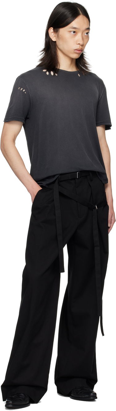 Majica kratkih rukava Ann Demeulemeester Ann Demeulemeester Eternal Eagle Baptist Distressed T-Shirt Crna | B0013414-FA638-098, 3