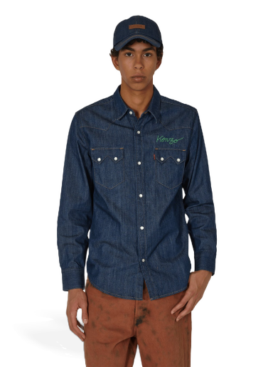 Košulja KENZO Levi’s® Cowboy Rinse Blue Tamnoplava | FD65DC414LE6 DM