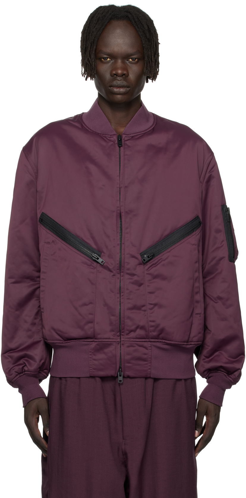 Bomber jakna Y-3 Y-3 Insulated Bomber Jacket Tamnocrvena | KA2397