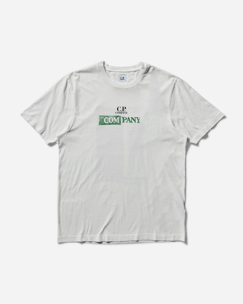 Majica kratkih rukava C.P. Company Gauze Logo T-Shirt Bijela | 18CMTS307A-005431G 103
