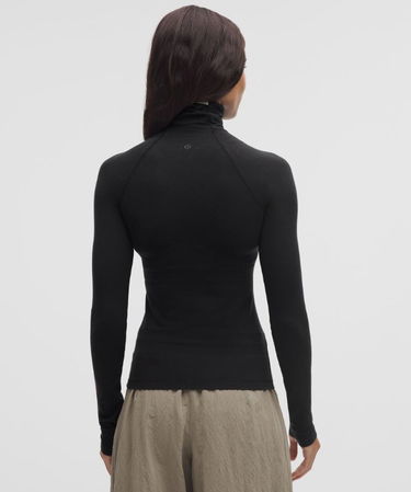 Džemper lululemon Wool-Blend Turtleneck Base Layer Crna | prod20001527, 2