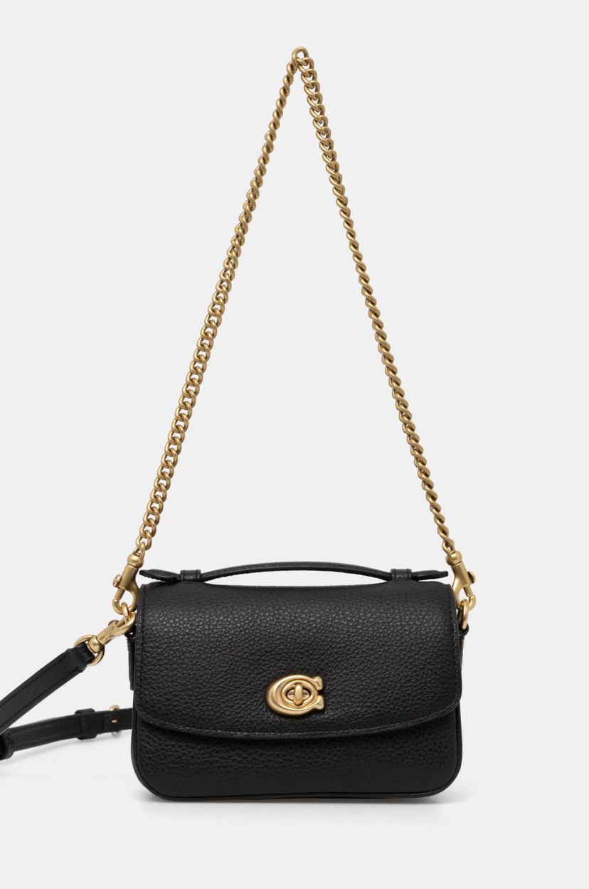 Torba za rame Coach Leather Crossbody Bag Crna | CW565