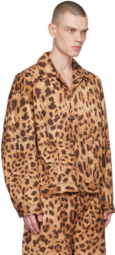 Jakna We11done We11done Allover Print Jacket Smeđa | WD-JK1-23-245-U-BR, 1