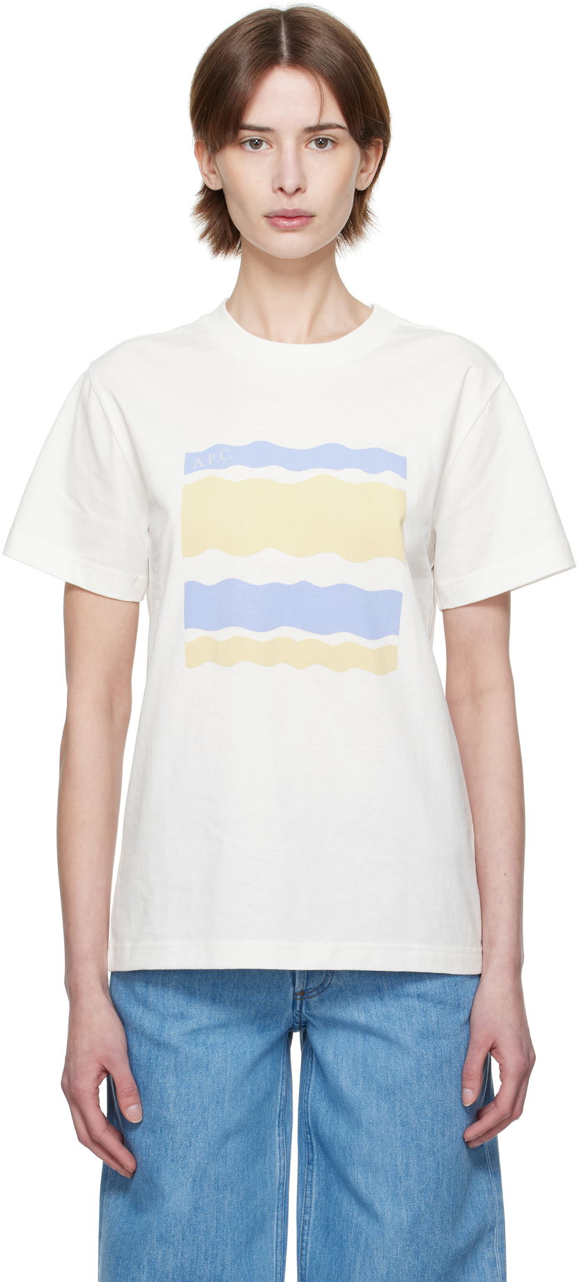 Majica kratkih rukava A.P.C. A.P.C. Malone Graphic T-Shirt Bijela | COGCK-M26506