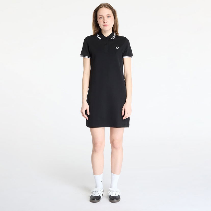 Haljina Fred Perry Fred Perry Twin Tipped Polo Dress Crna | D3600 350