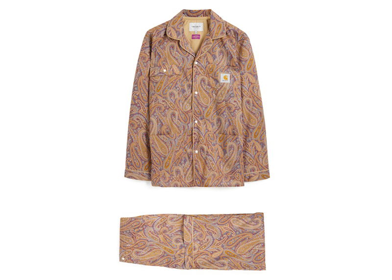Pidžama Carhartt WIP Liberty x Fabric Paisley Park Liberty Print Pyjama Set Brown Smeđa | i031017-22f-1a9xx, 0