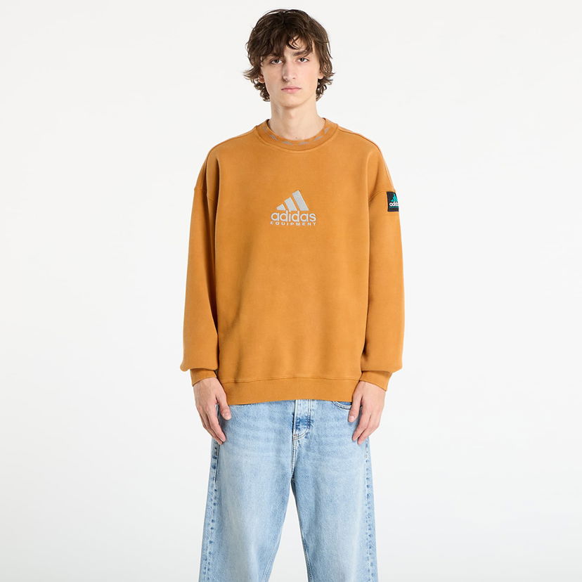 Dukserice adidas Originals Adidas Equipment Reflective Embroidery Crew Sweatshirt Narančasta | JX1457