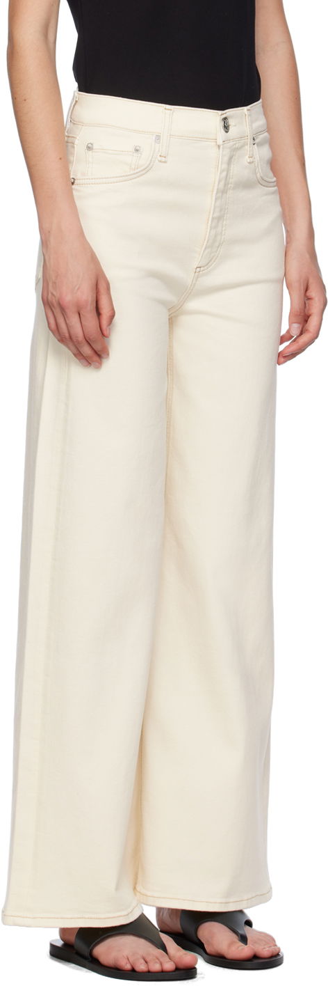 Jeans rag & bone Sofie Ankle Wide-Leg Jeans Bijela | WDD24P2993BREC, 1