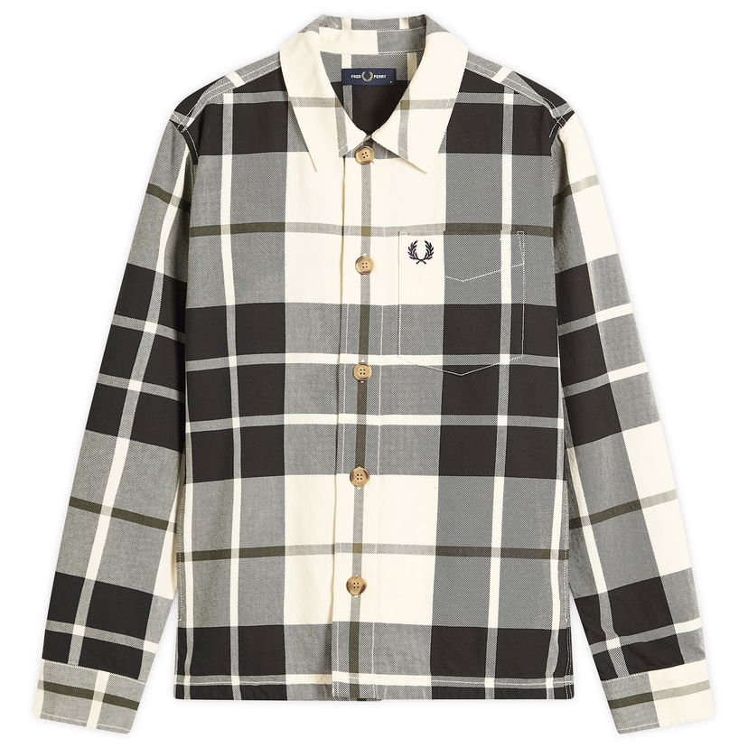 Košulja Fred Perry Fred Perry Tartan Twill Overshirt Višebojno | M1724-560
