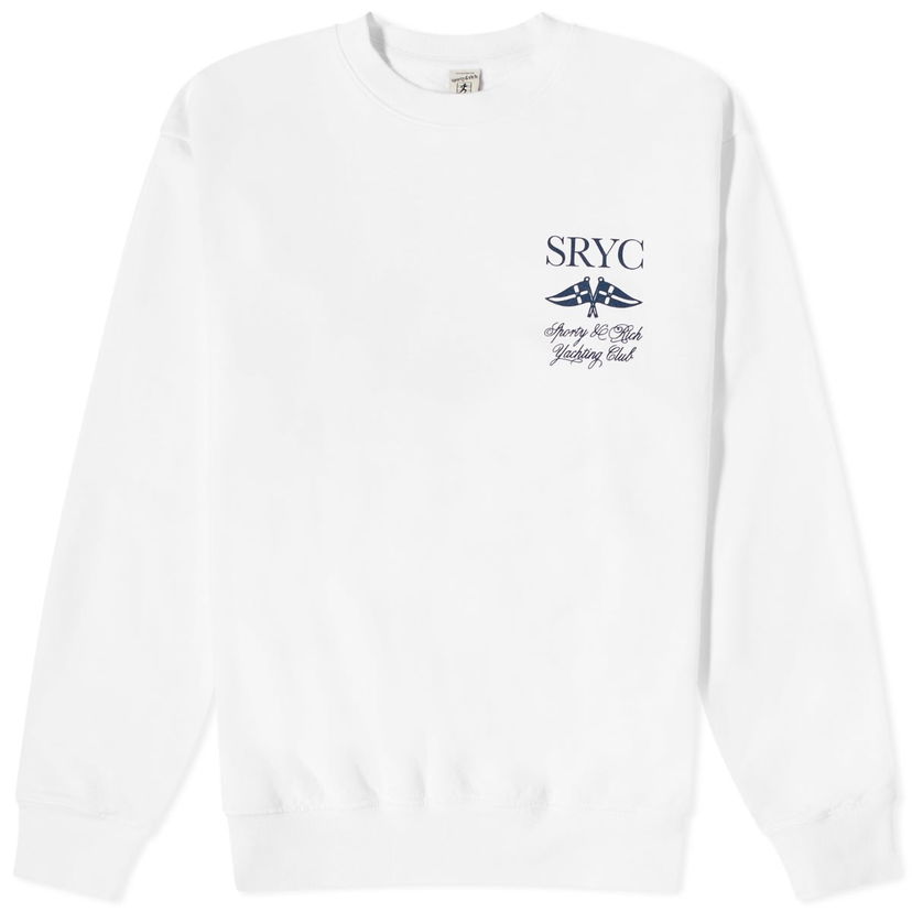 Džemper Sporty & Rich Yacht Club Crew Sweat Siva | CR884WH