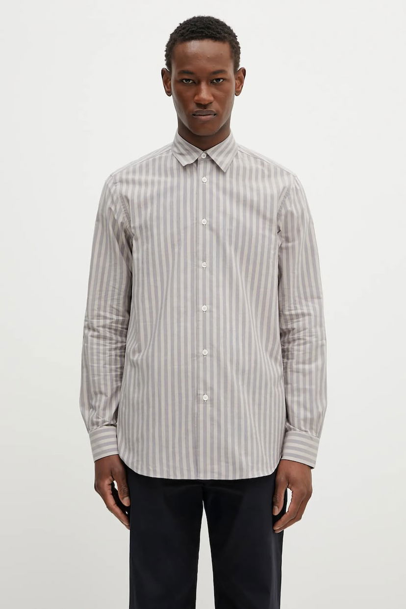 Košulja Paul Smith Paul Smith Regular Fit Striped Shirt Siva | M1R.901U.P02635
