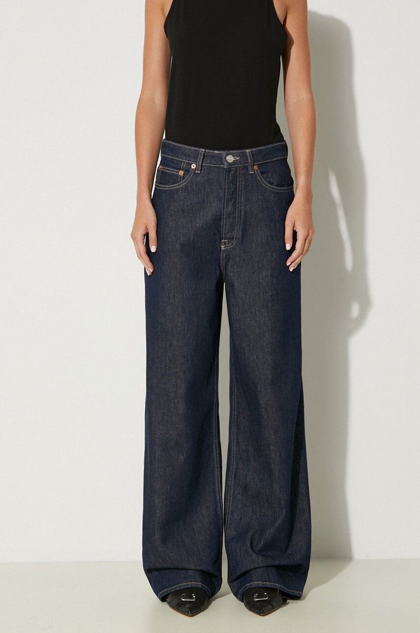 Jeans Samsoe Samsoe Samsoe Samsoe SHELLY Wide Leg Jeans Plava | F23400141