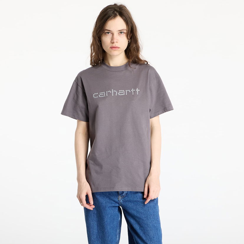 Majica kratkih rukava Carhartt WIP Carhartt WIP Rivet Script T-Shirt Siva | I034396.2LQXX