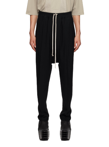 Hlače Rick Owens Drawstring Trousers Crna | RU02C7380 HY