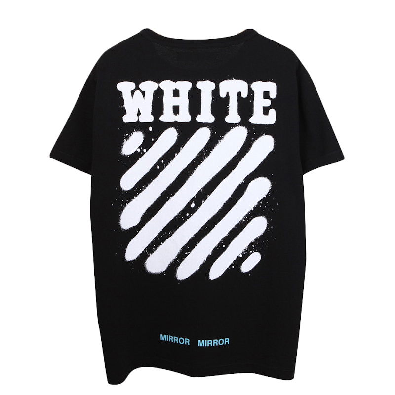 Majica kratkih rukava Off-White Diag Spray T-Shirt Print Short sleeve Crna | OMAA002G20JER0111001