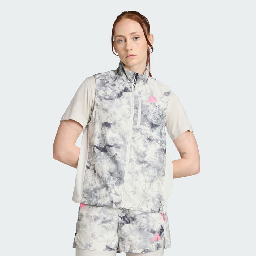 Prsluk adidas Performance Own The Run Spray Dye Vest Bijela | JL8726
