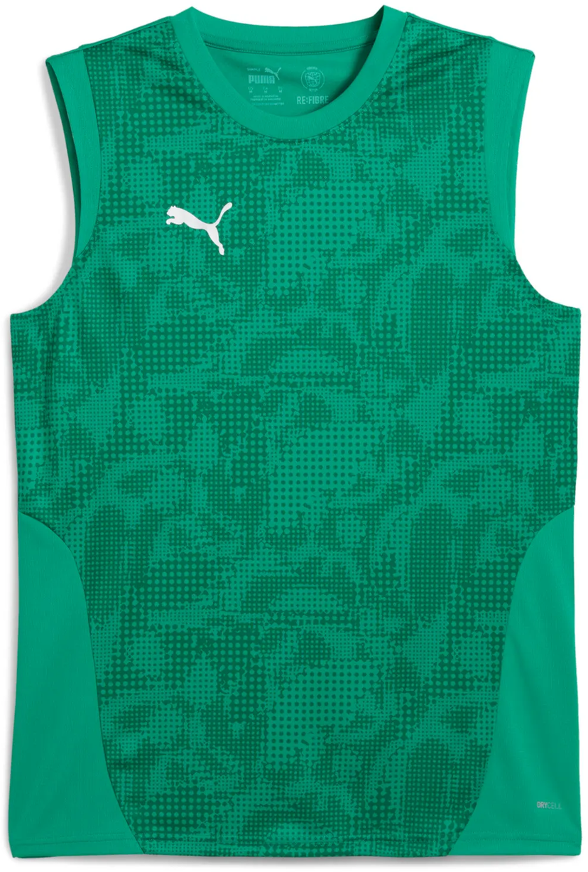 Majica bez rukava Puma Puma teamCUP Training Sleeveless Jersey Zelena | 659168-05