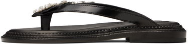 Tenisice i cipele Simone Rocha Simone Rocha Embellished Flower Flip-Flops Crna | SLD54B 0740, 2