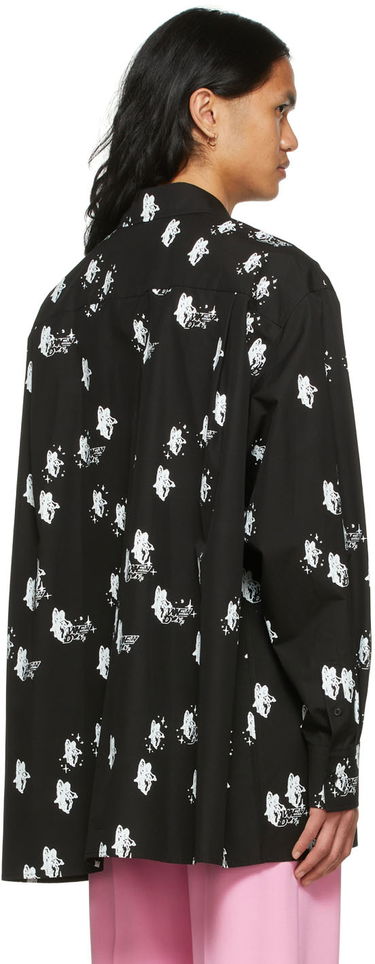 Košulja We11done Angels Print Shirt Crna | WD-BL1-22-213-U-BK, 2