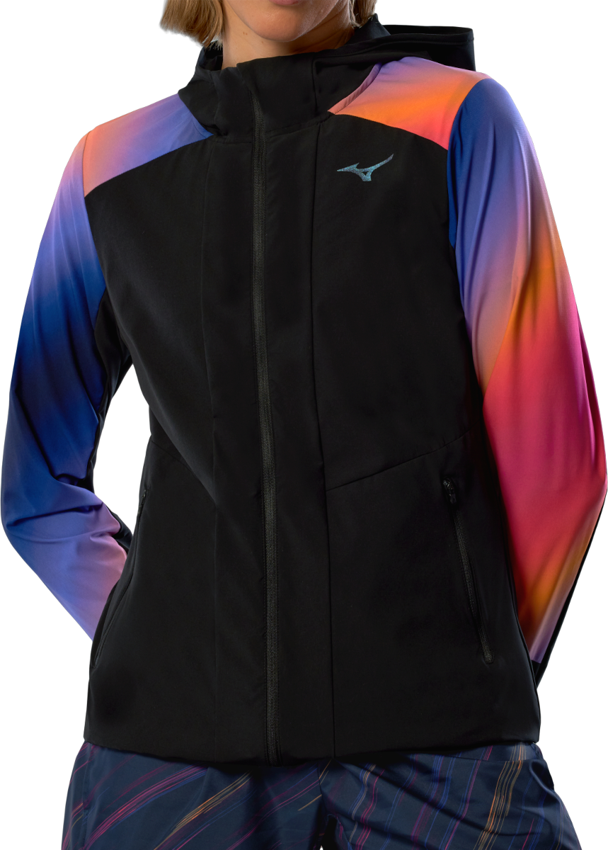 Jakna Mizuno Mizuno Active Alpha Hanabi Hooded Jacket Crna | j2gec702-97, 0