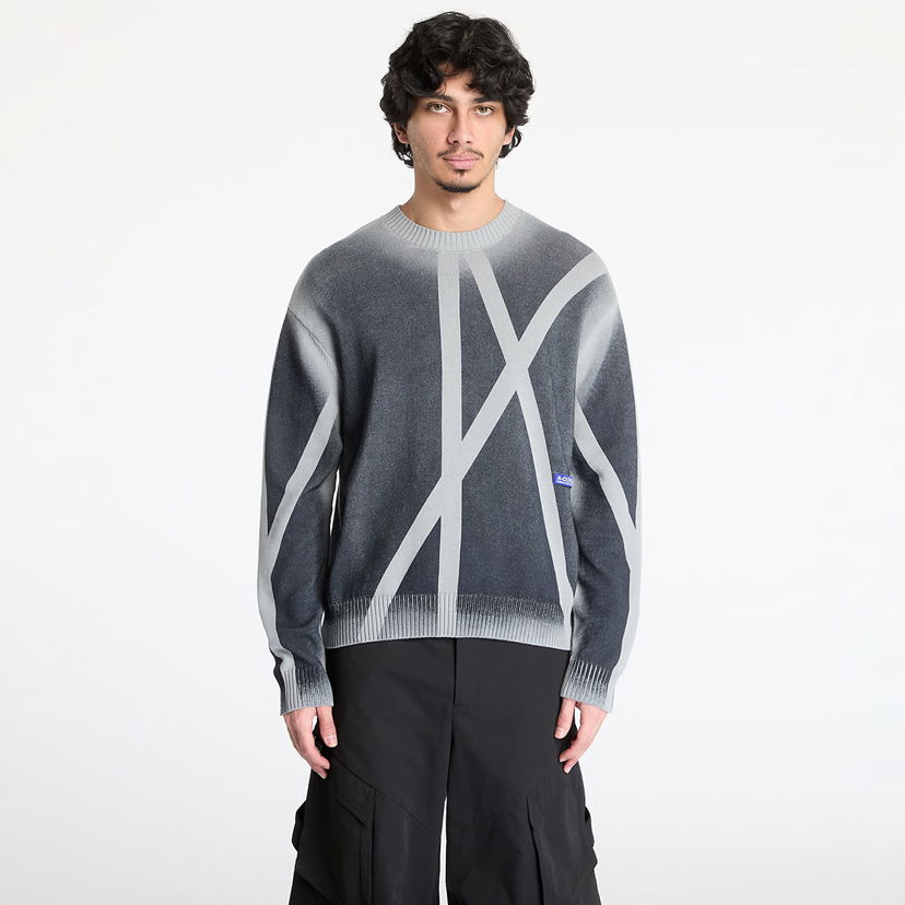 Džemper A-COLD-WALL* A-COLD-WALL* Antenna Knit Sweater Siva | ACWMK196 Black