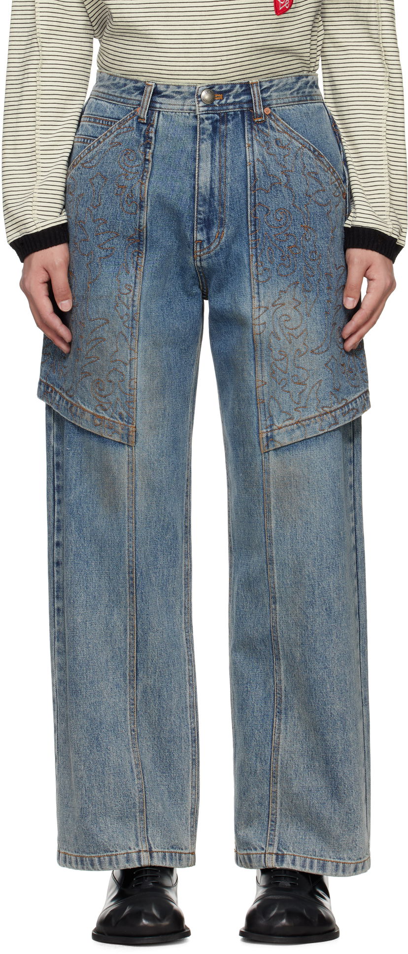 Jeans Andersson Bell Andersson Bell Embroidery Wrap Jeans Plava | apa782m
